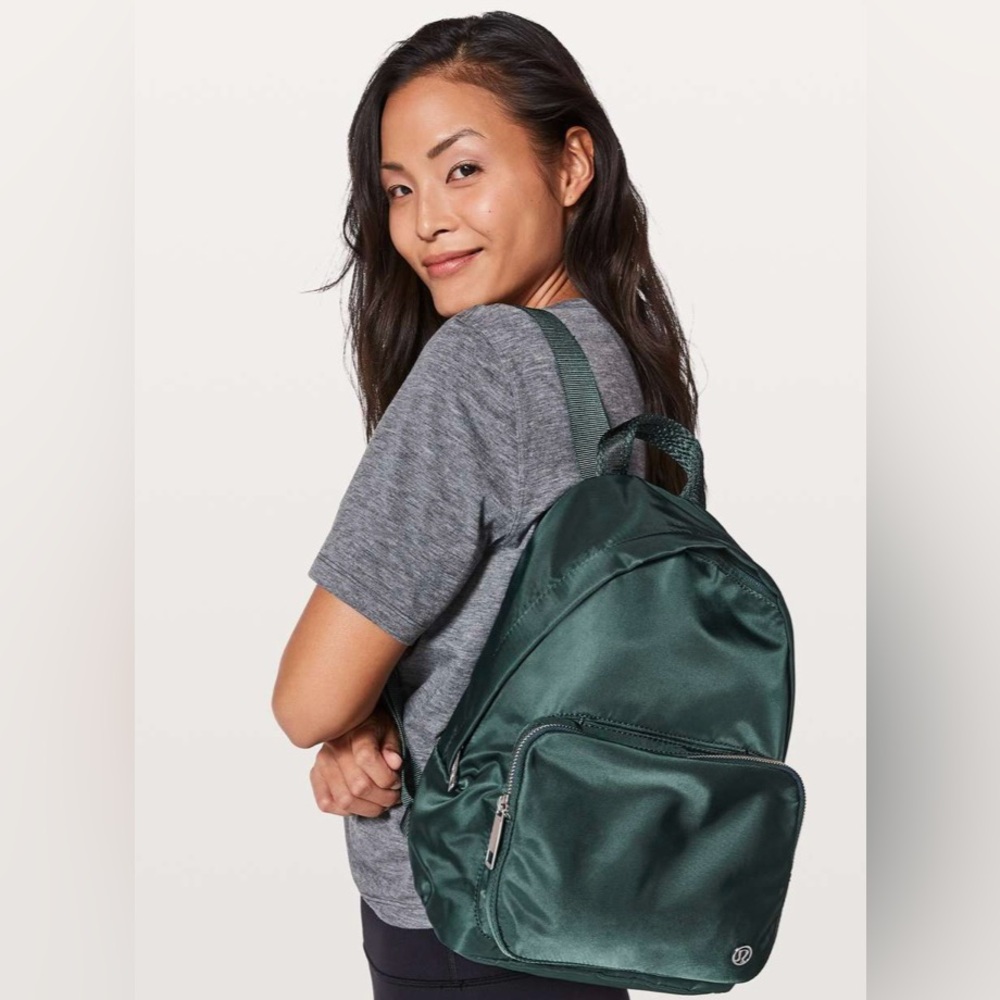 * Lululemon Dark Green Everywhere Backpack Personalized *